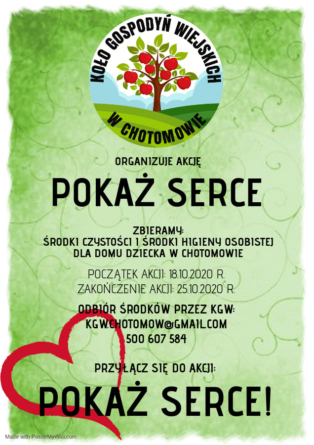pokaż serce zbiorka środków czystości i środków higieny osobistej dla podopiecznych Domu Dziecka w Chotomowie