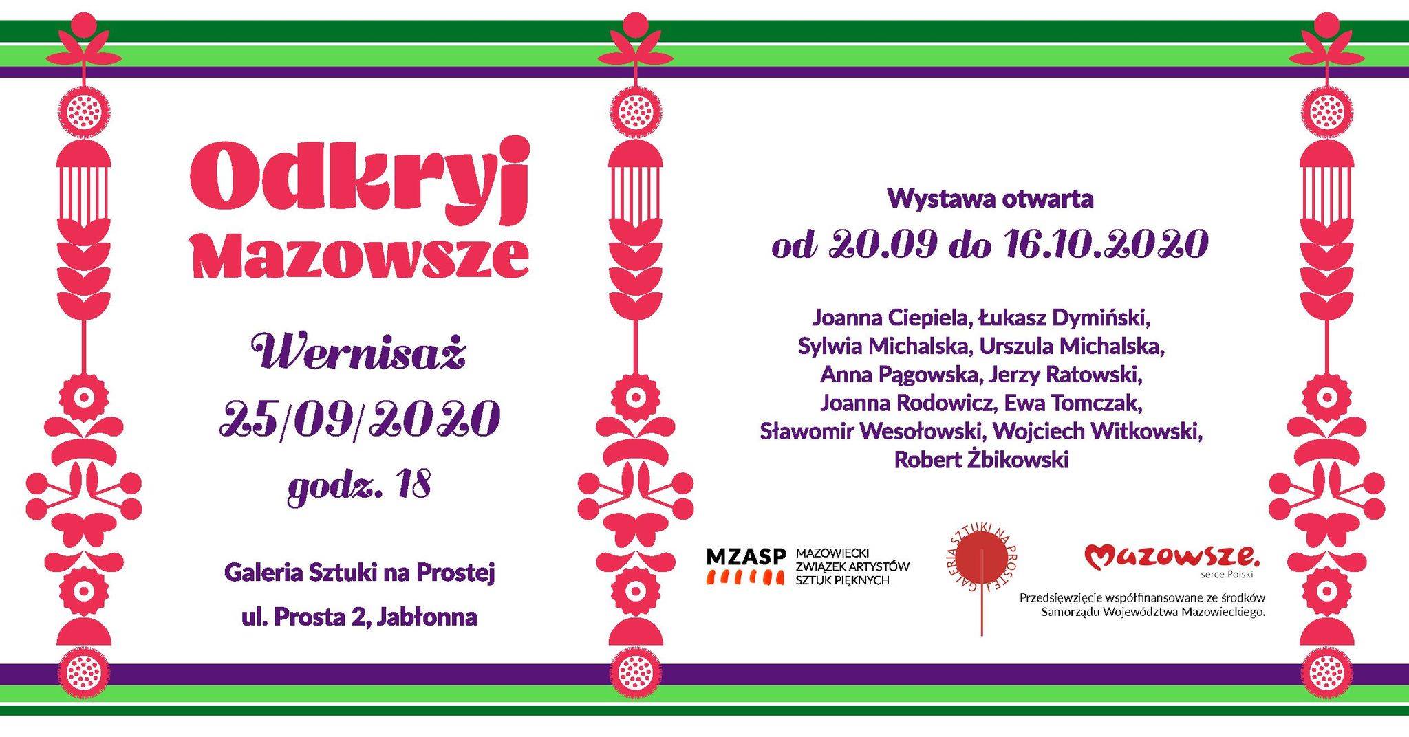 Zaproszenie na wernisaż wystawy