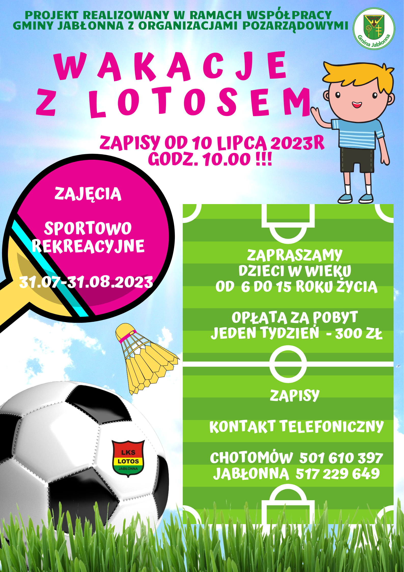 Projekt realizowany w ramach współpracy Gminy Jabłonna z organizacjami pozarząowymi Projekt realizowany w ramach współpracy Gminy Jabłonna z organizacjami pozarząowymi