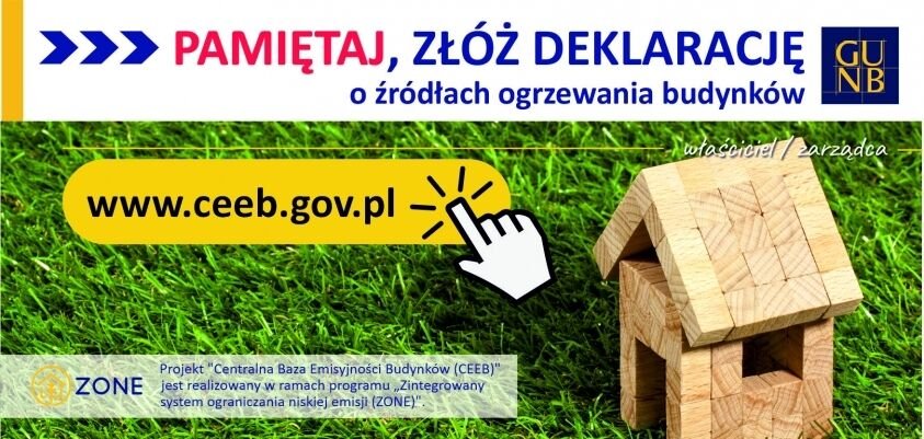 Infografika - deklaracje o źródłach ogrzewania budynków