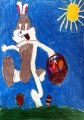 Wyróżnienie w konkursie na projekt Gminnej Kartki Wielkanocnej, Adrian Wrona, 8 lat